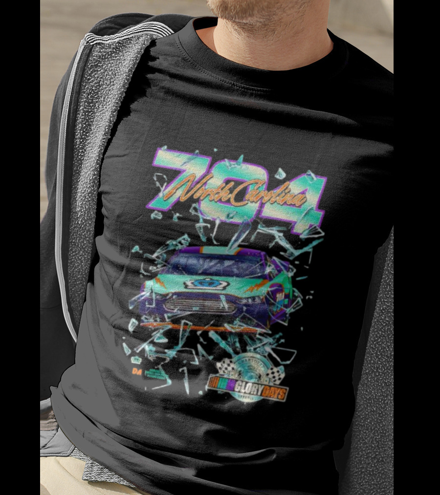 North Carolina 704 NASCAR Glory Days Charlotte Motor Speedway Series T-Shirt