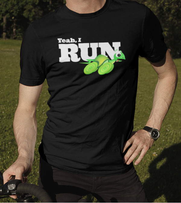 Turtle Yeah I Run Racing Green Run T-Shirt