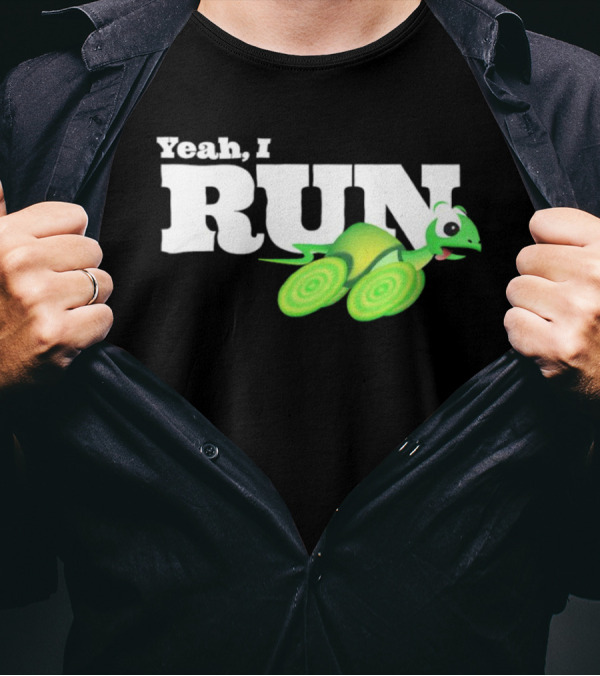Turtle Yeah I Run Racing Green Run T-Shirt