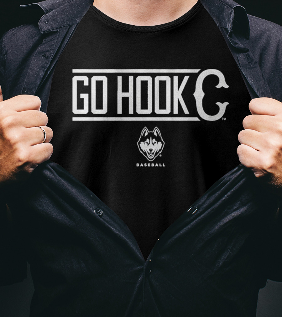 UConn Baseball Go Hook C Huskies T-Shirt