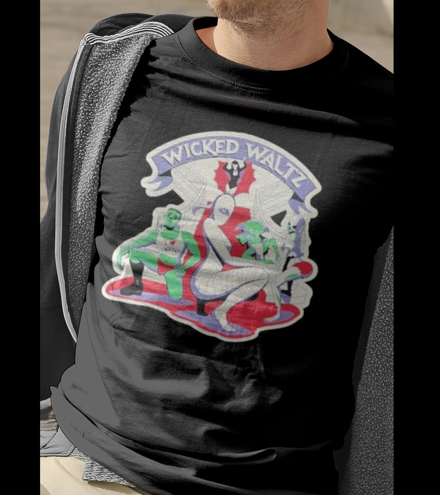 Wicked Waltz Monsters Dracula Frankenstein Mummy Bride T-Shirt