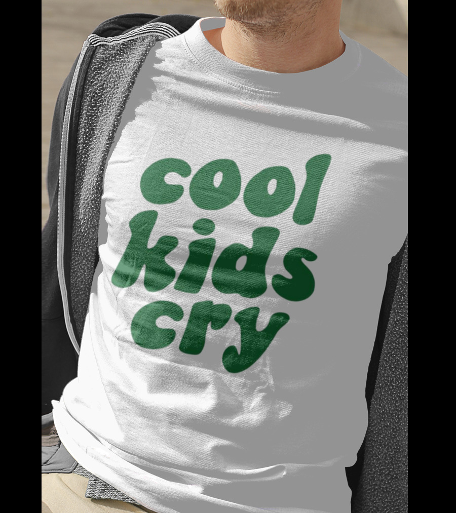 Cool Kids Cry Retro Green T-Shirt
