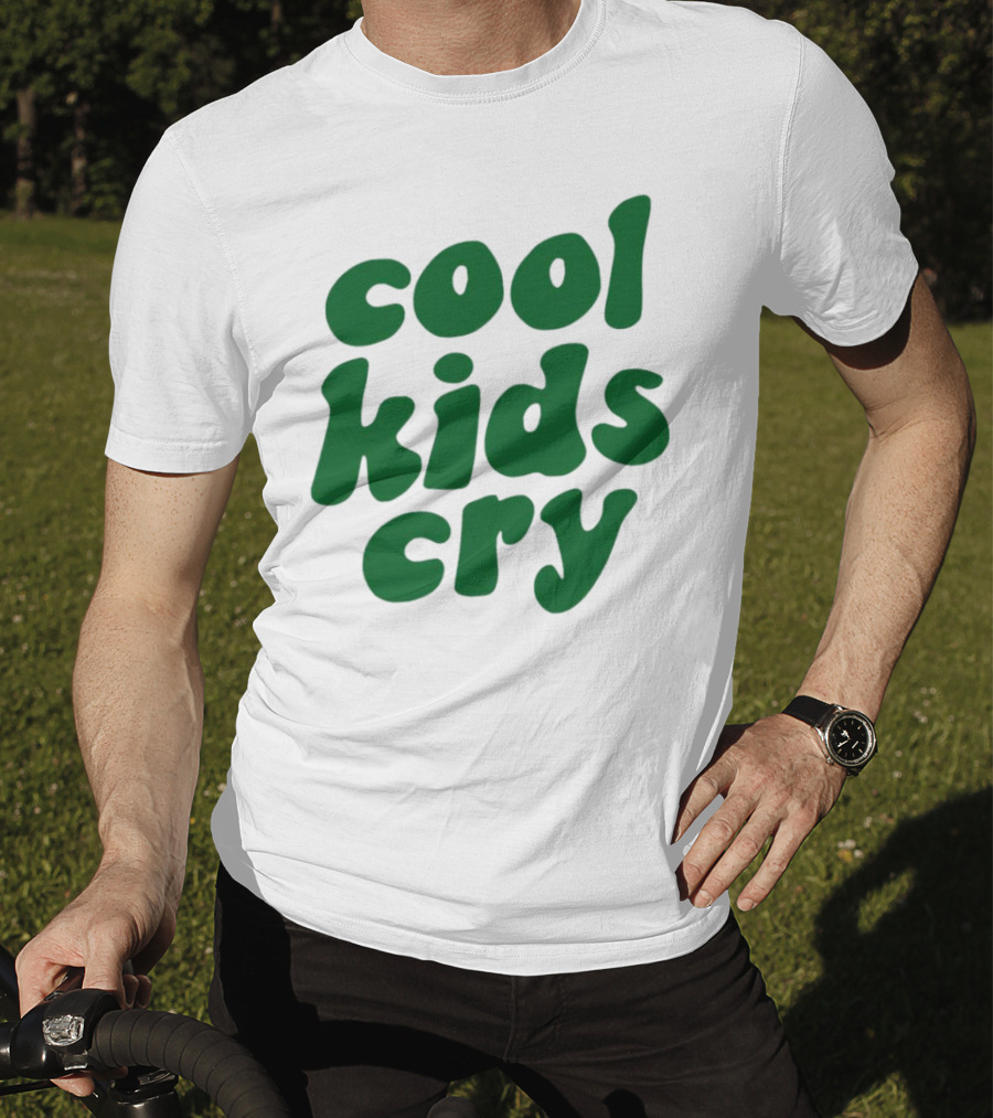 Cool Kids Cry Retro Green T-Shirt