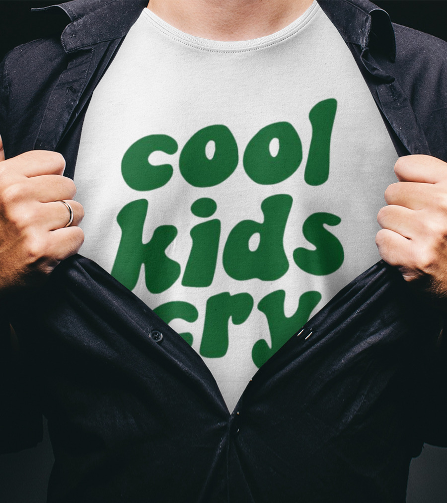 Cool Kids Cry Retro Green T-Shirt