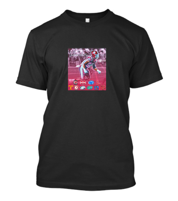 Jamonta Waller Top 10 Schools 2024 With Alabama Georgia Tennessee Auburn Penn State T-Shirt