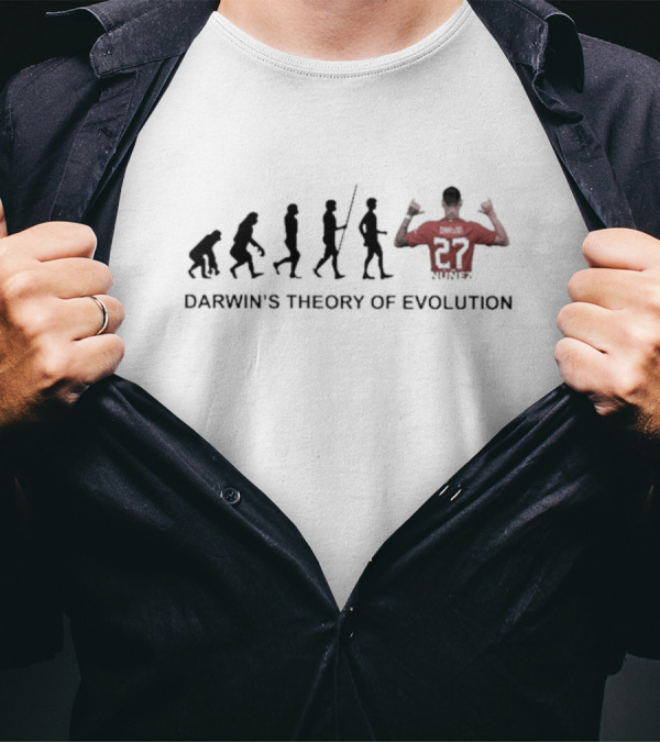 Darwin's Theory Of Evolution Soccer Player Number 27 T-Shirt