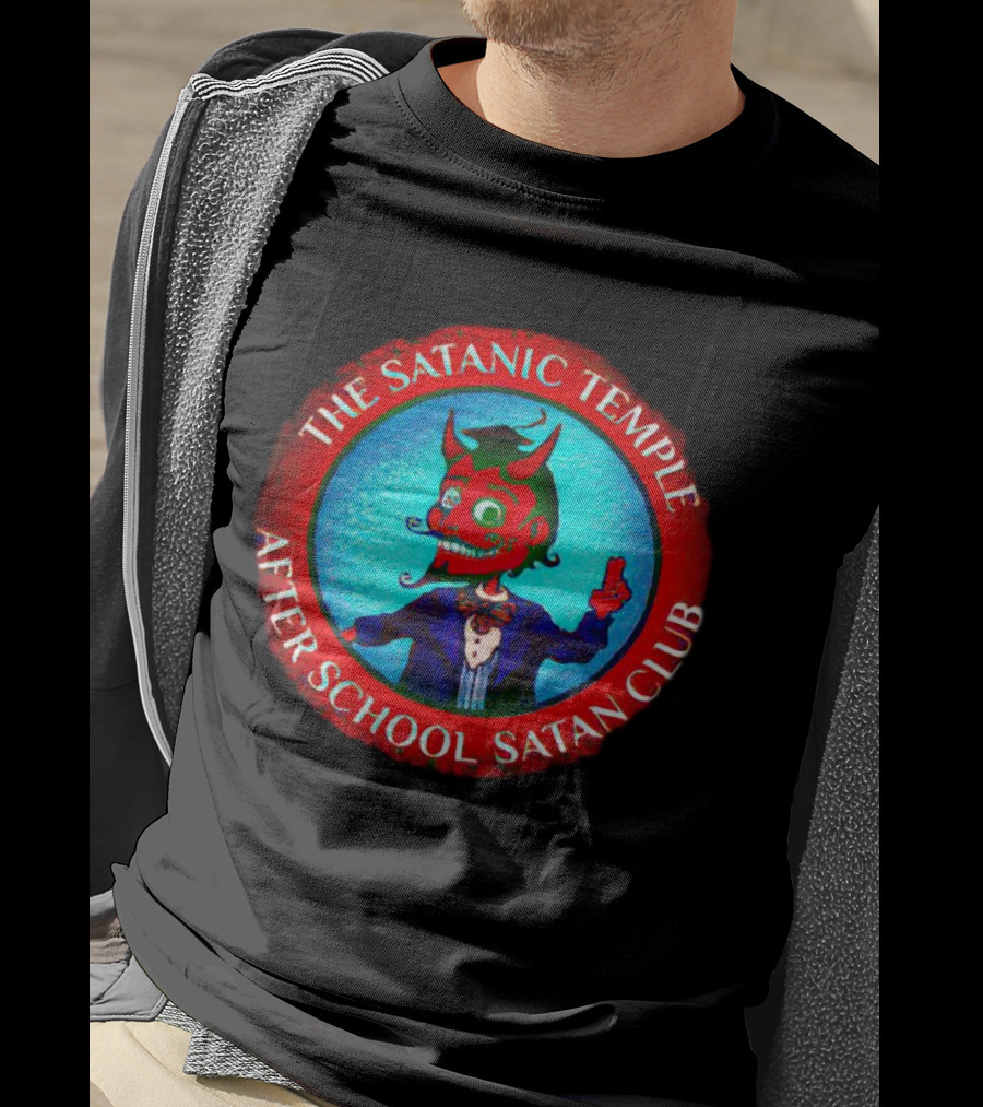 The Satanic Temple After School Satan Club Red Circle Demon T-Shirt