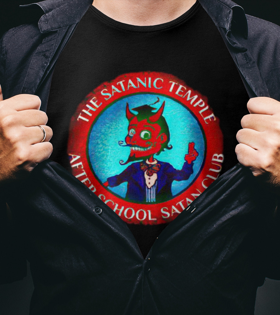 The Satanic Temple After School Satan Club Red Circle Demon T-Shirt
