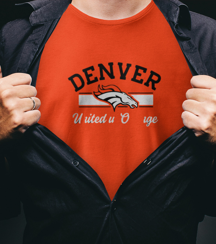 Denver Broncos United In Orange T-Shirt