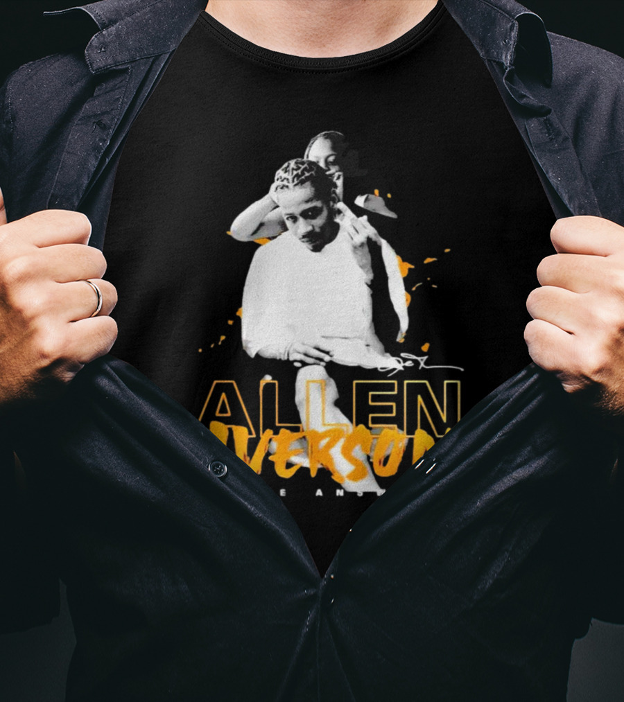 Allen Iverson The Answer Philadelphia 76ers Braided By His Mom Signature T-Shirt