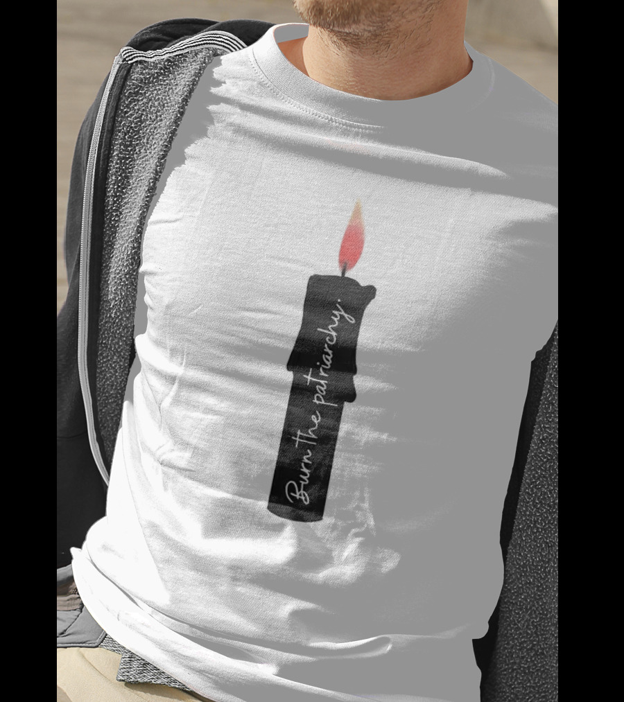 Burn The Patriarchy Candle Flame T-Shirt