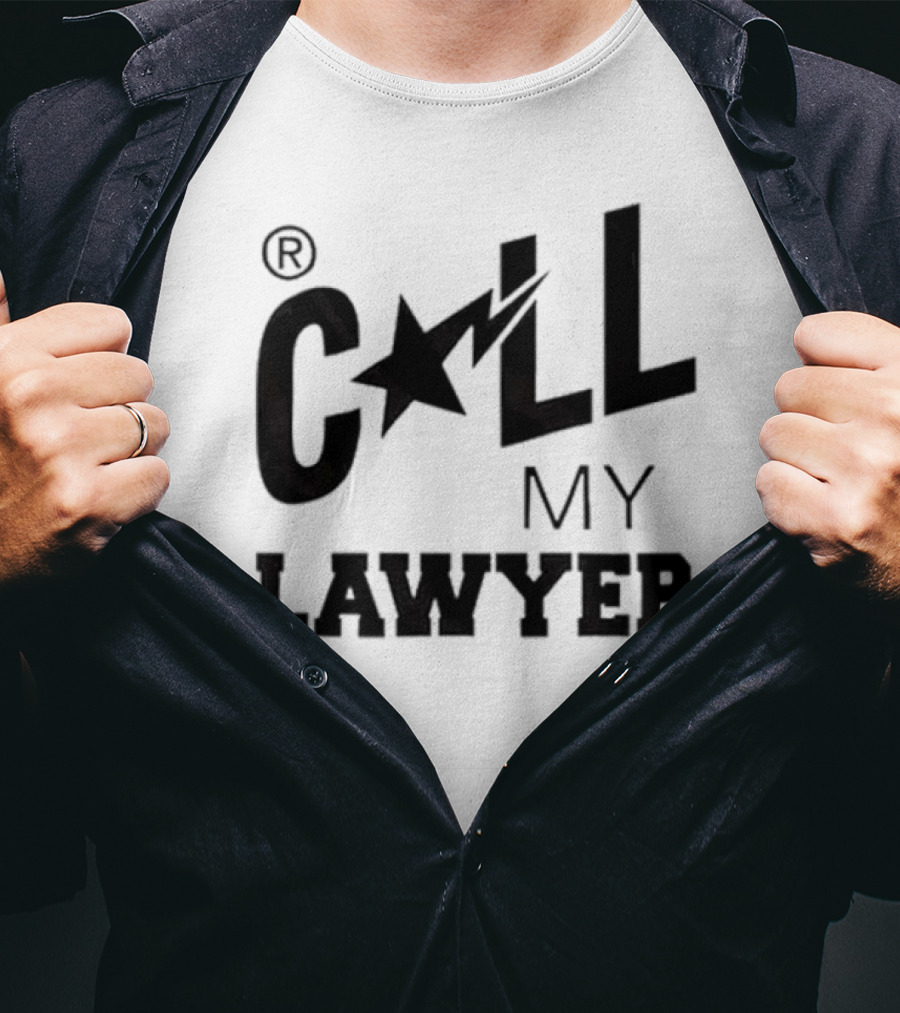 CALL MY LAWYER Star Lightning Bolt T-Shirt