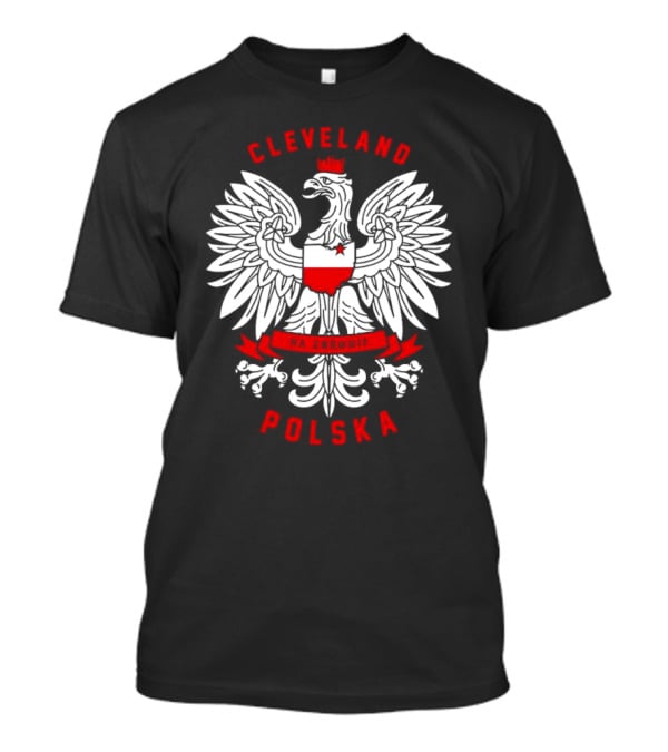 Cleveland Polska Na Zdrowie White Eagle Crest T-Shirt