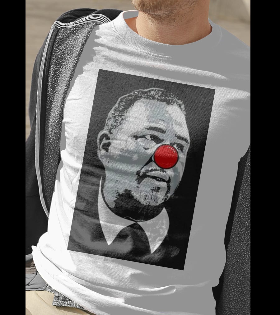 Ed Cooley Clown Red Nose Caricature T-Shirt