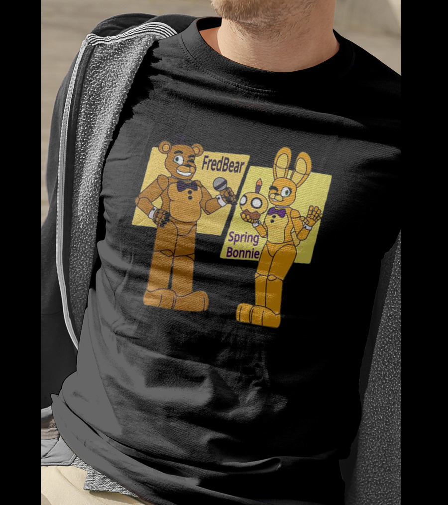 FredBear And Springbonnie Animatronic Duo From Five Nights At Freddy's T-Shirt