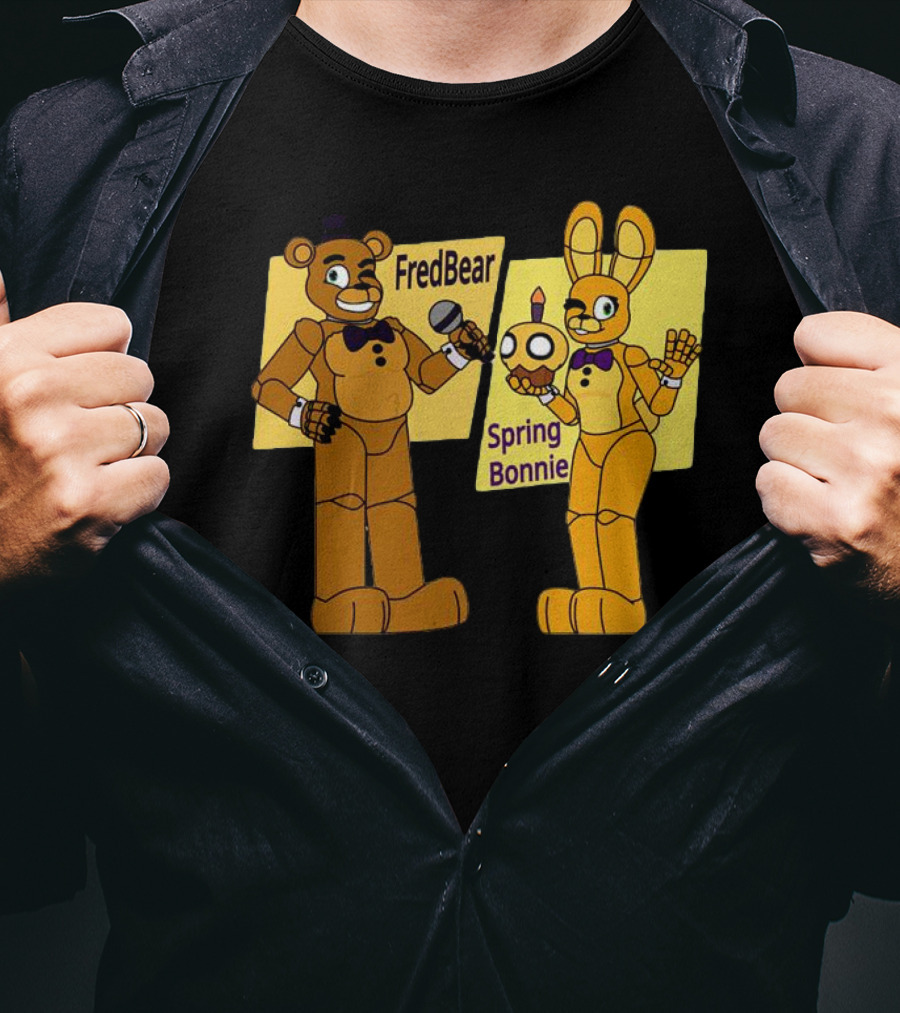 FredBear And Springbonnie Animatronic Duo From Five Nights At Freddy's T-Shirt