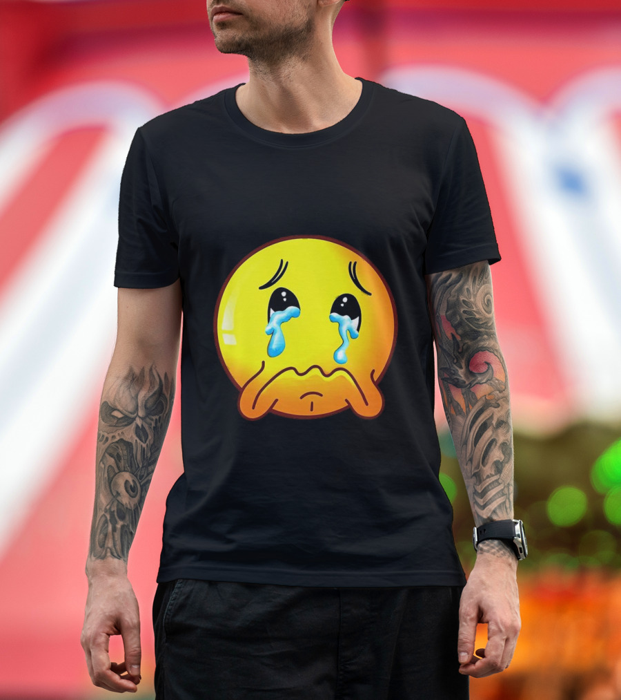 Ginger Sad Crying Emoji T-Shirt