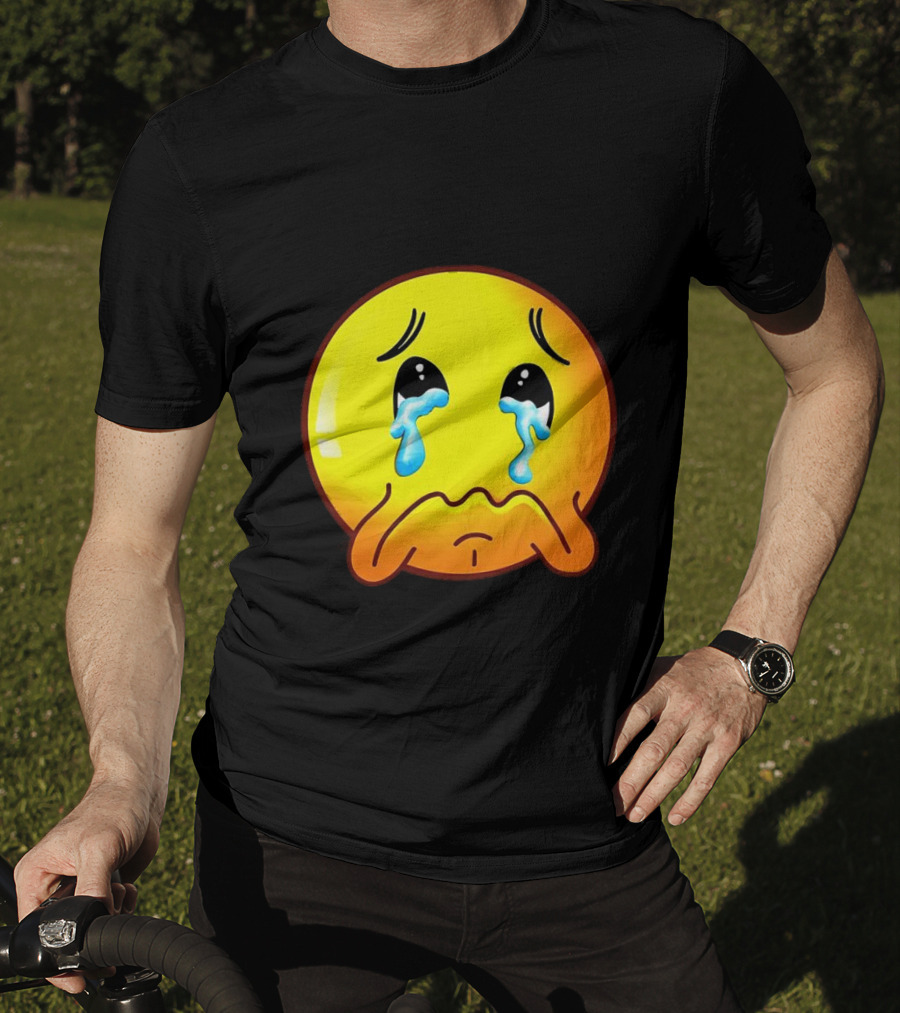 Ginger Sad Crying Emoji T-Shirt