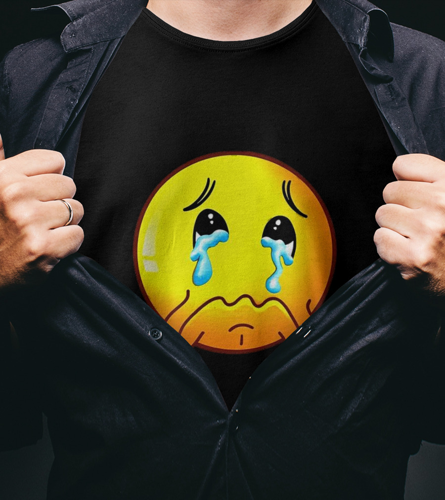 Ginger Sad Crying Emoji T-Shirt