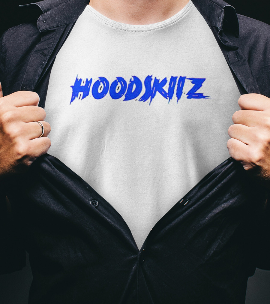 HOODSKIIZ Blue Bold Branding T-Shirt
