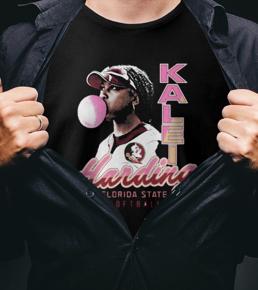 Kalei Harding Florida State Softball Bubblegum Pop T-Shirt
