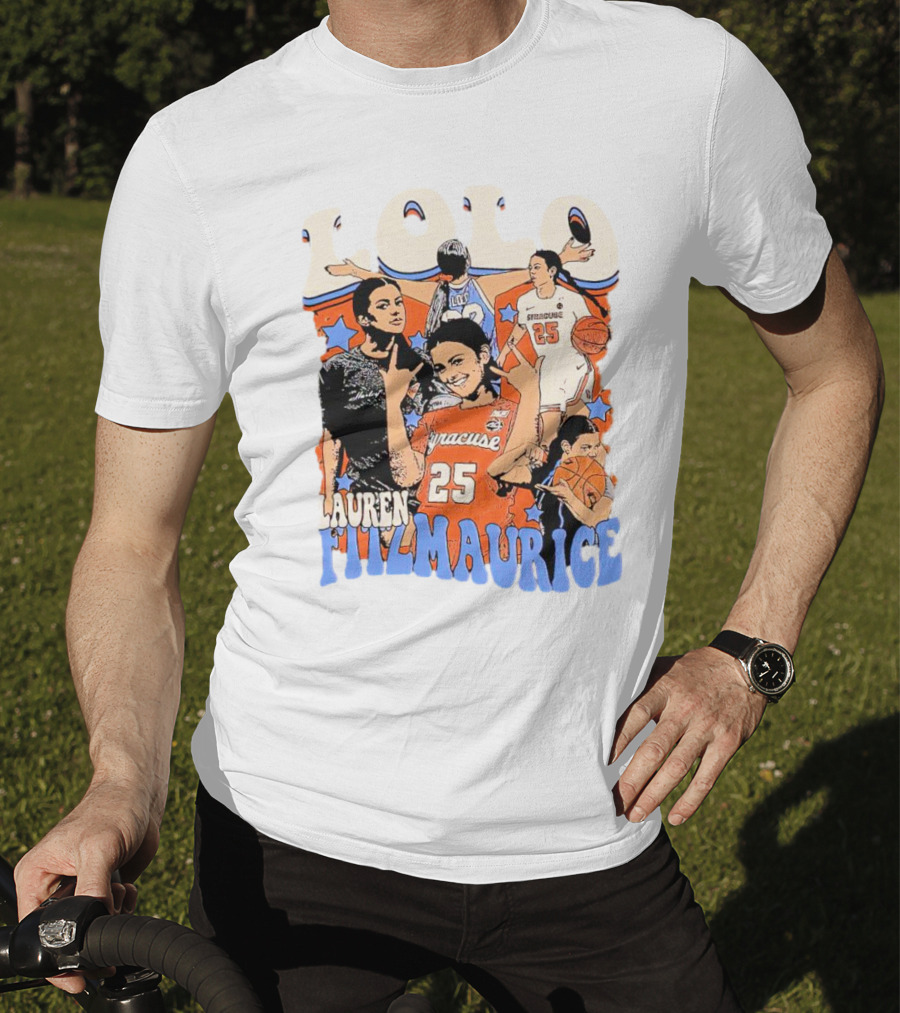 LOLO Lauren Fitzmaurice Syracuse 25 Basketball Vintage T-Shirt