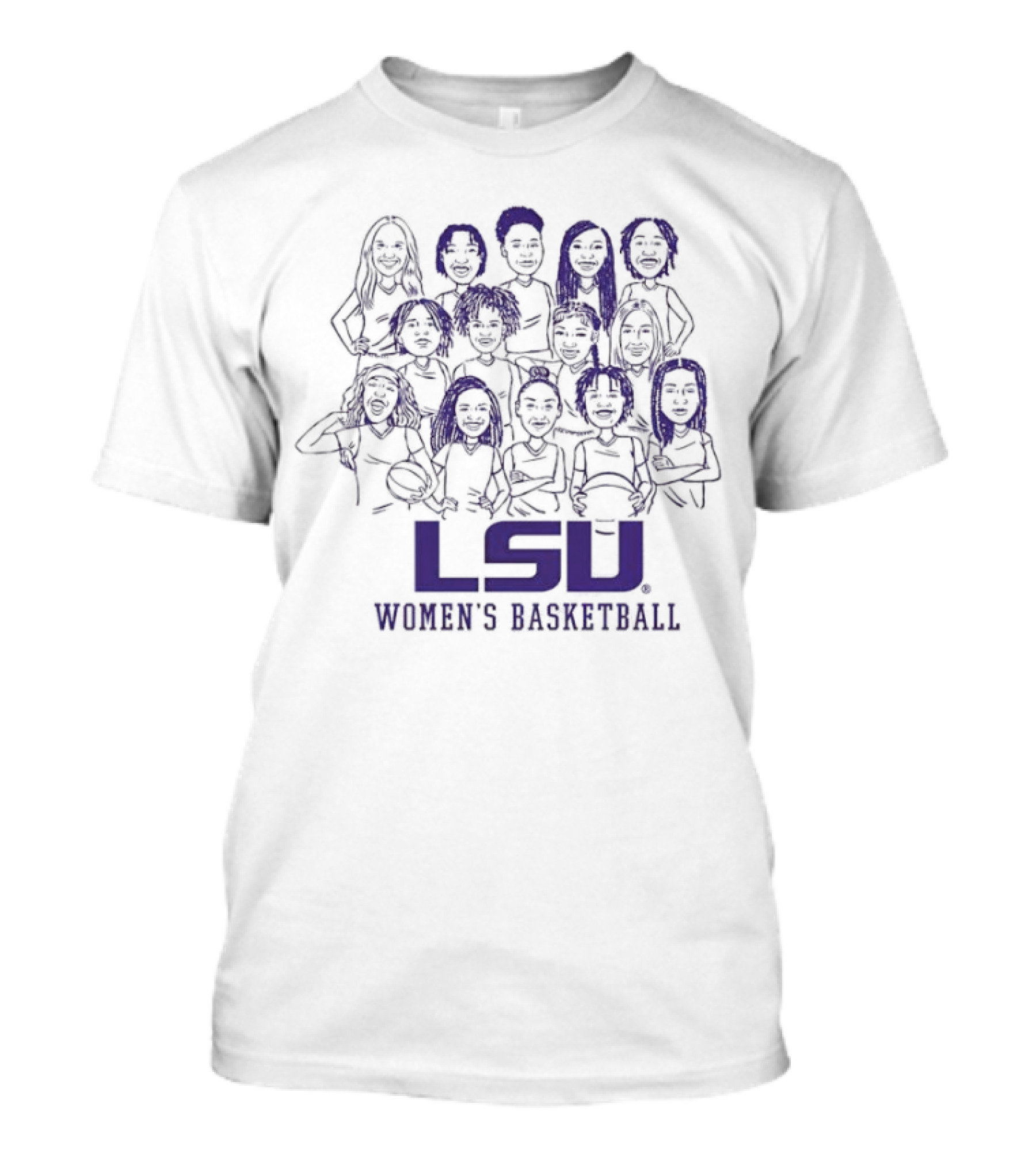 LSU Women's Basketball Team NIL T-Shirt