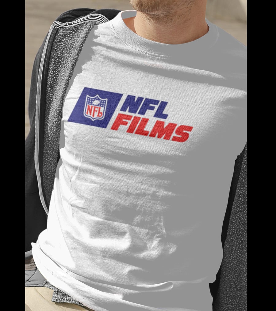 NFL Films Official Logo With Red And Blue Shield T-Shirt