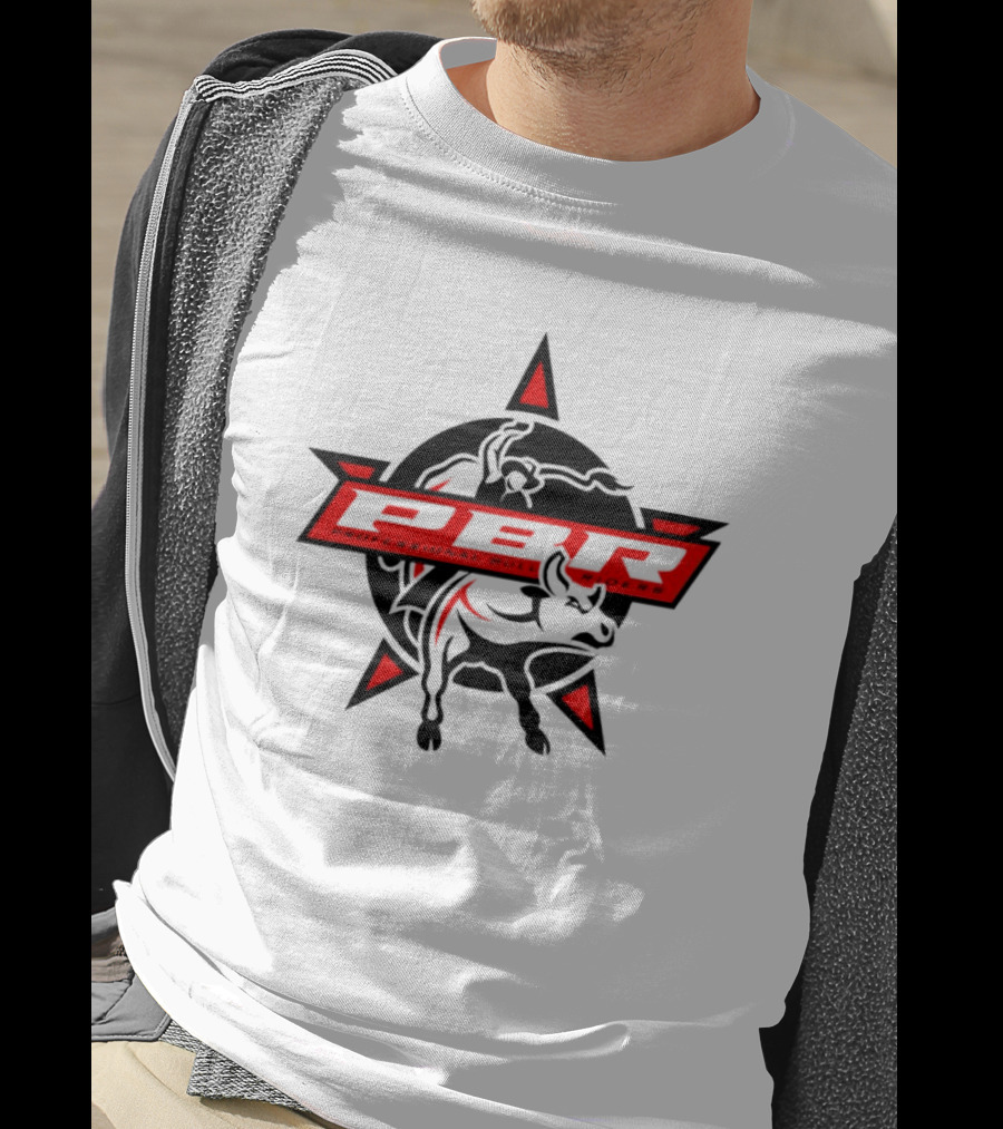 PBR Professional Bull Riders Bull Logo With Stars T-Shirt