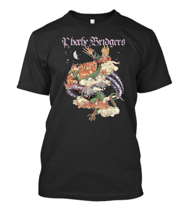 Phoebe Bridgers Dragon Fantasy Castle And Moon T-Shirt