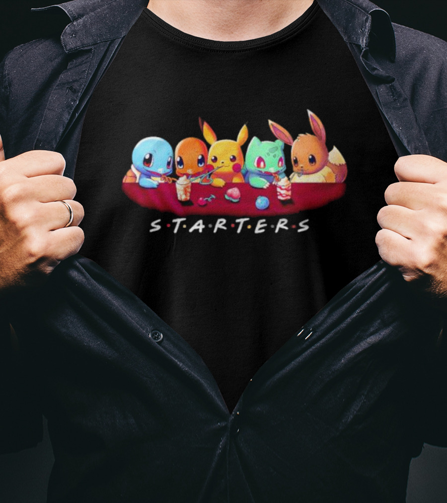 Pokemon Starters S T A R T E R S Friends T-Shirt