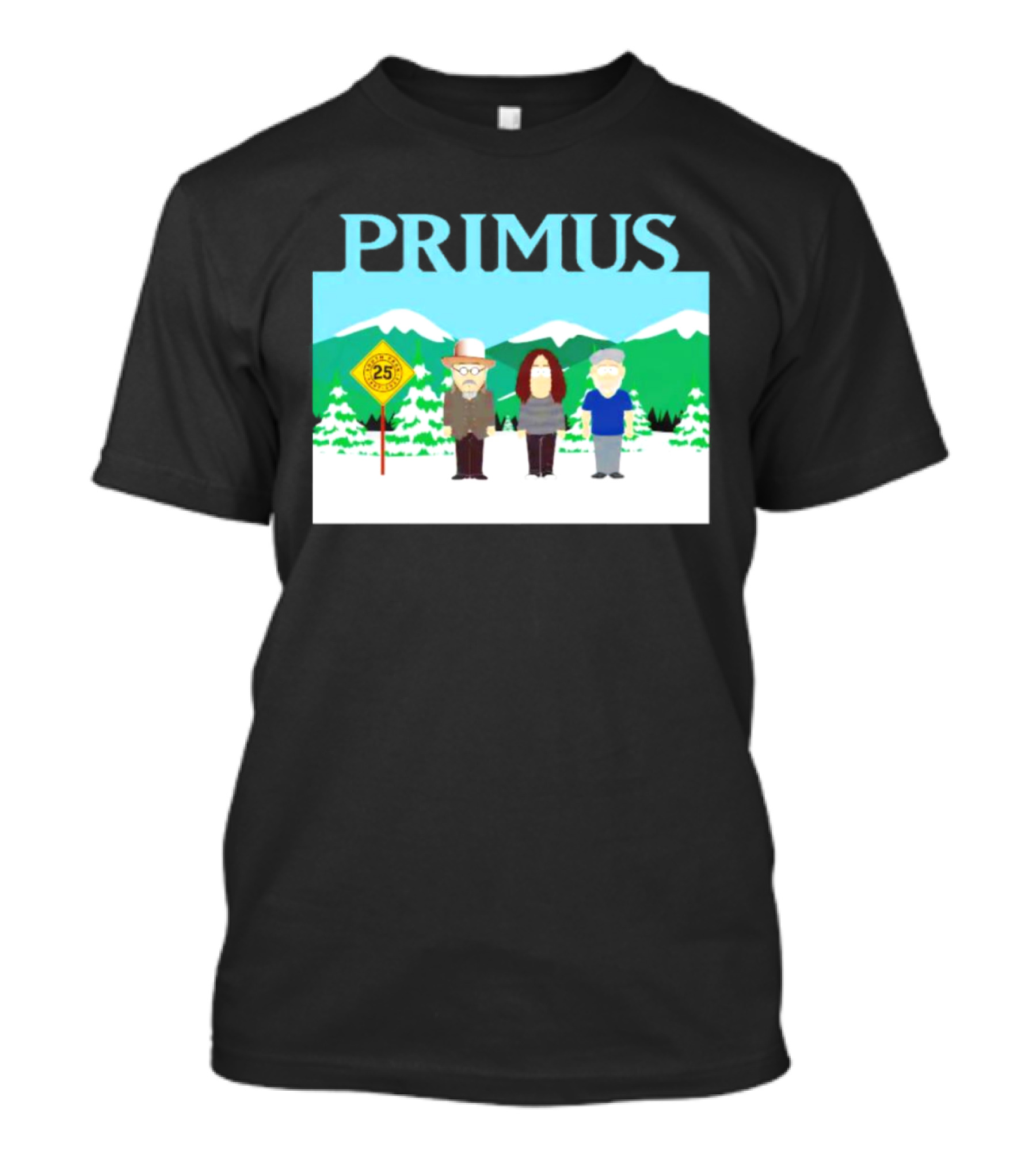 Primus 25 Years South Park Winter Scene T-Shirt
