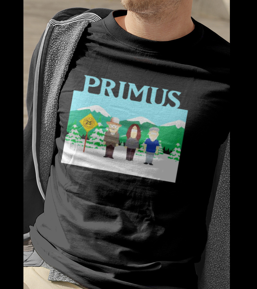 Primus 25 Years South Park Winter Scene T-Shirt