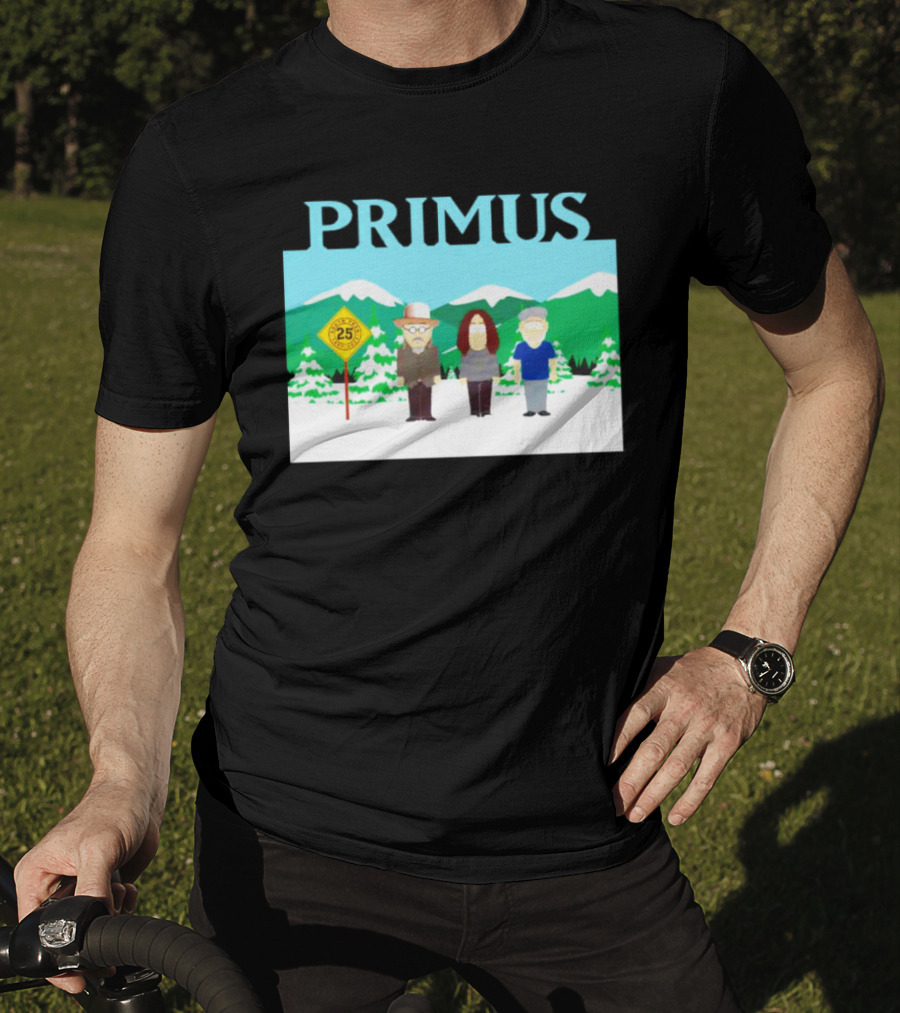 Primus 25 Years South Park Winter Scene T-Shirt