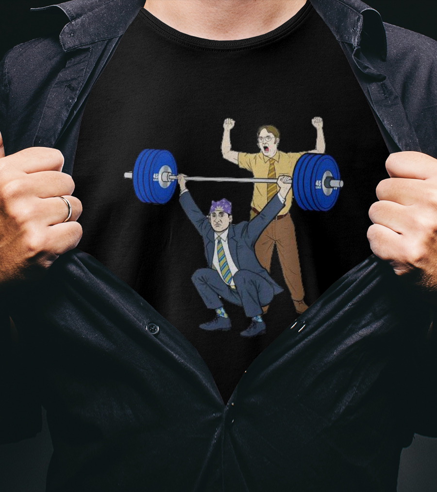 Prison Mike Weightlifting Powerlift With Assistant Gym Coach T-Shirt