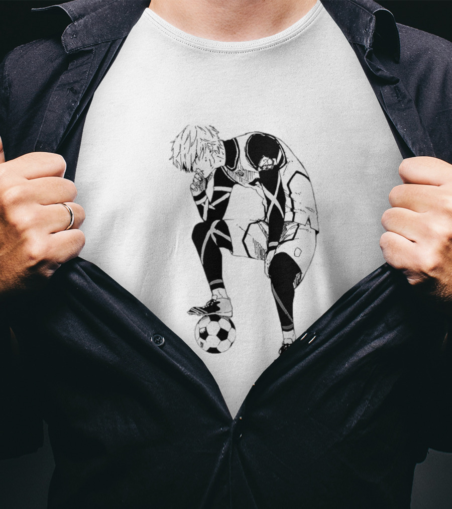 Seishiro Nagi Blue Lock Soccer Manga Character Pose T-Shirt