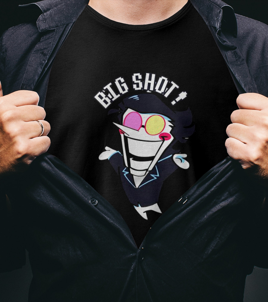 Spamton Big Shot Character With Bold Retro Sunglasses T-Shirt