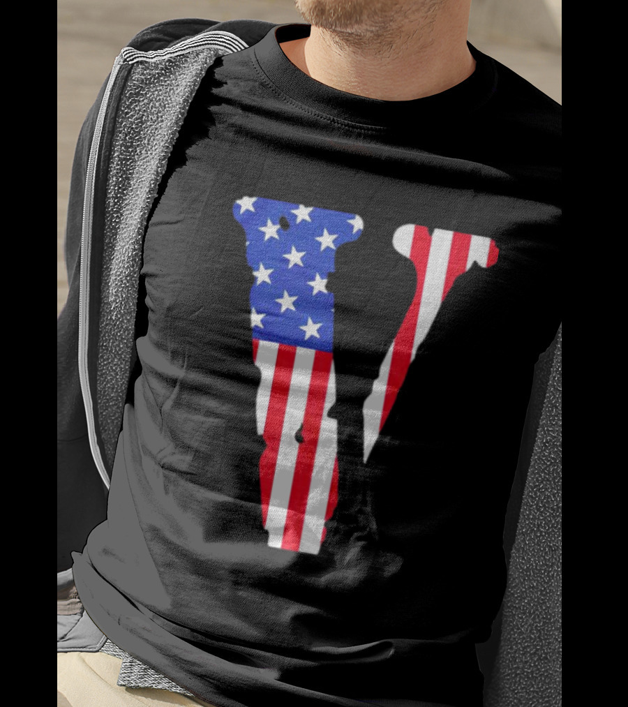 Vlone V American Flag USA T-Shirt