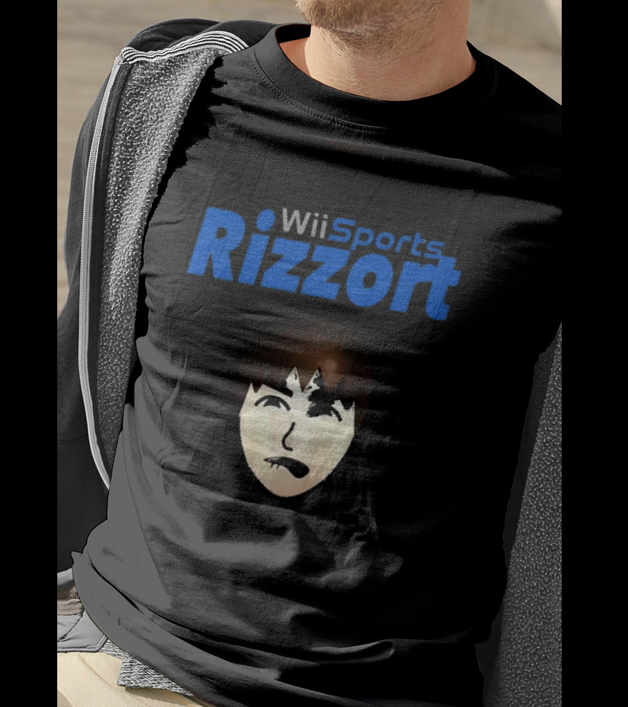 Wii Sports Rizzort Meme Gaming Parody With Character Face T-Shirt