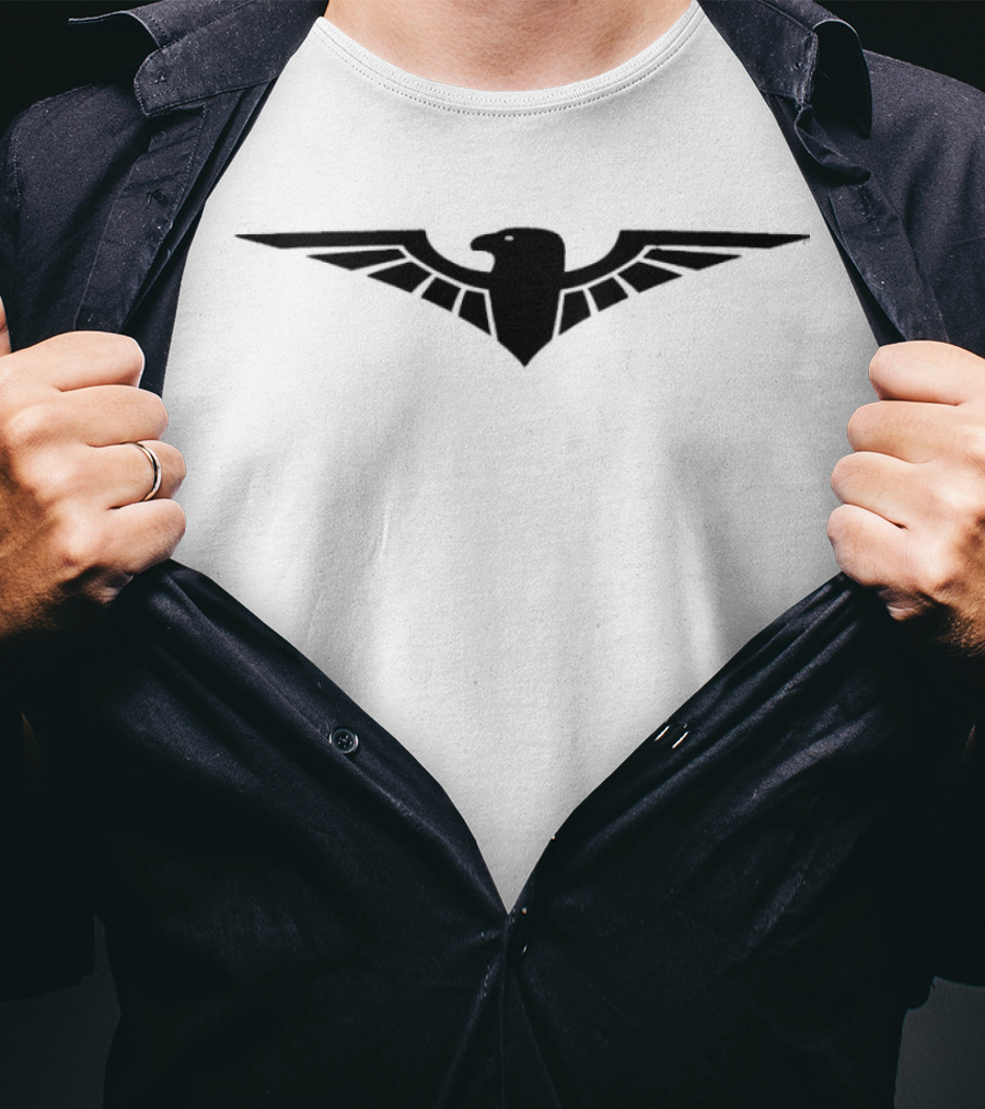 Falcon Wing Icon Black T-Shirt