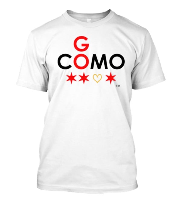 G COMO Red Stars Heart T-Shirt