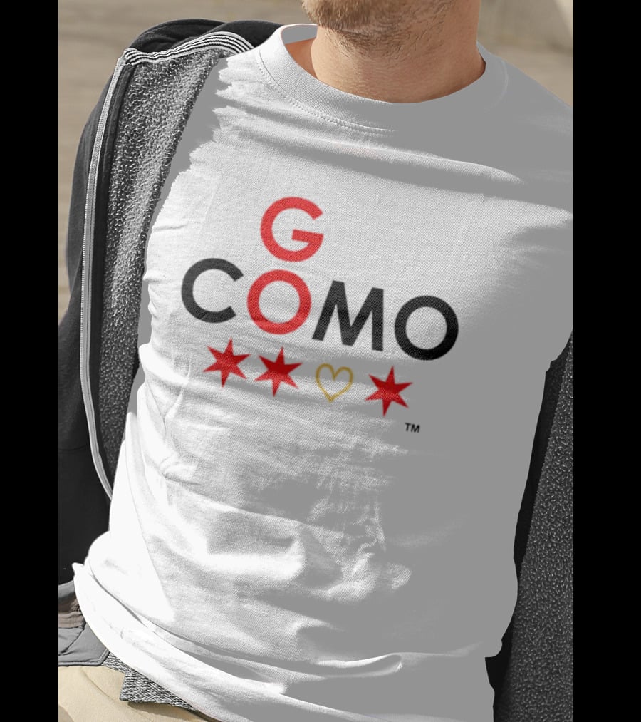 G COMO Red Stars Heart T-Shirt