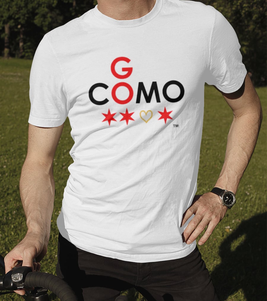 G COMO Red Stars Heart T-Shirt