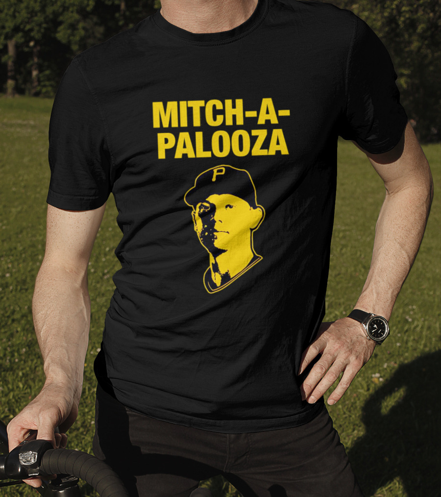 Pittsburgh Pirates Mitch-a-Palooza Bold Yellow Baseball Player T-Shirt