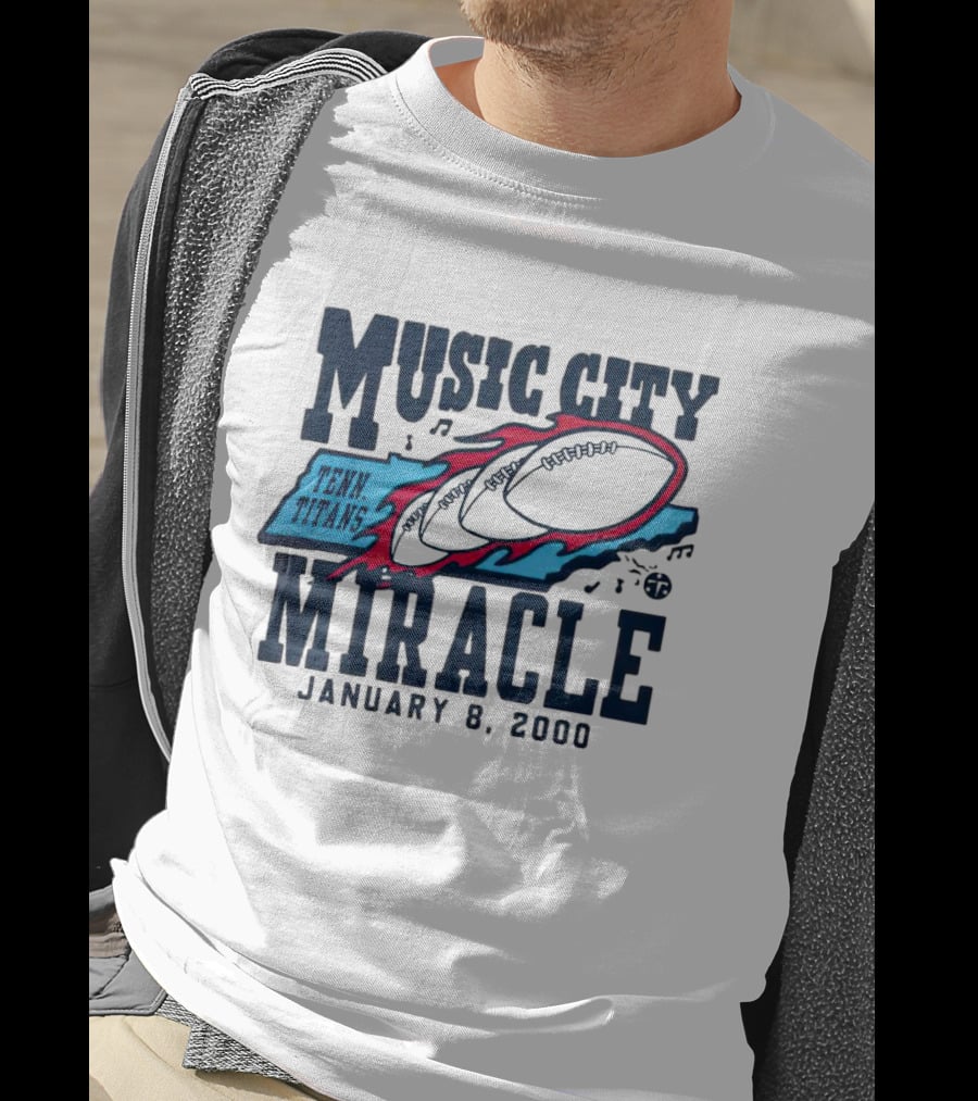 Music City Miracle Tennessee Titans January 8 2000 T-Shirt