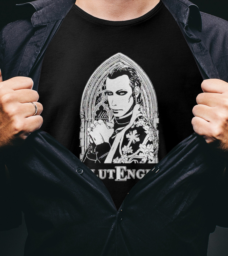 Blutengel Gothic Arch Portrait Chris Paul T-Shirt