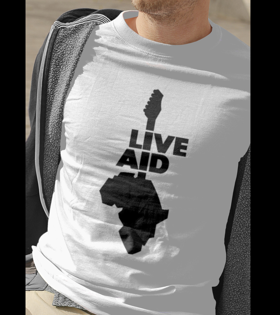 Live Aid Guitar Africa T-Shirt