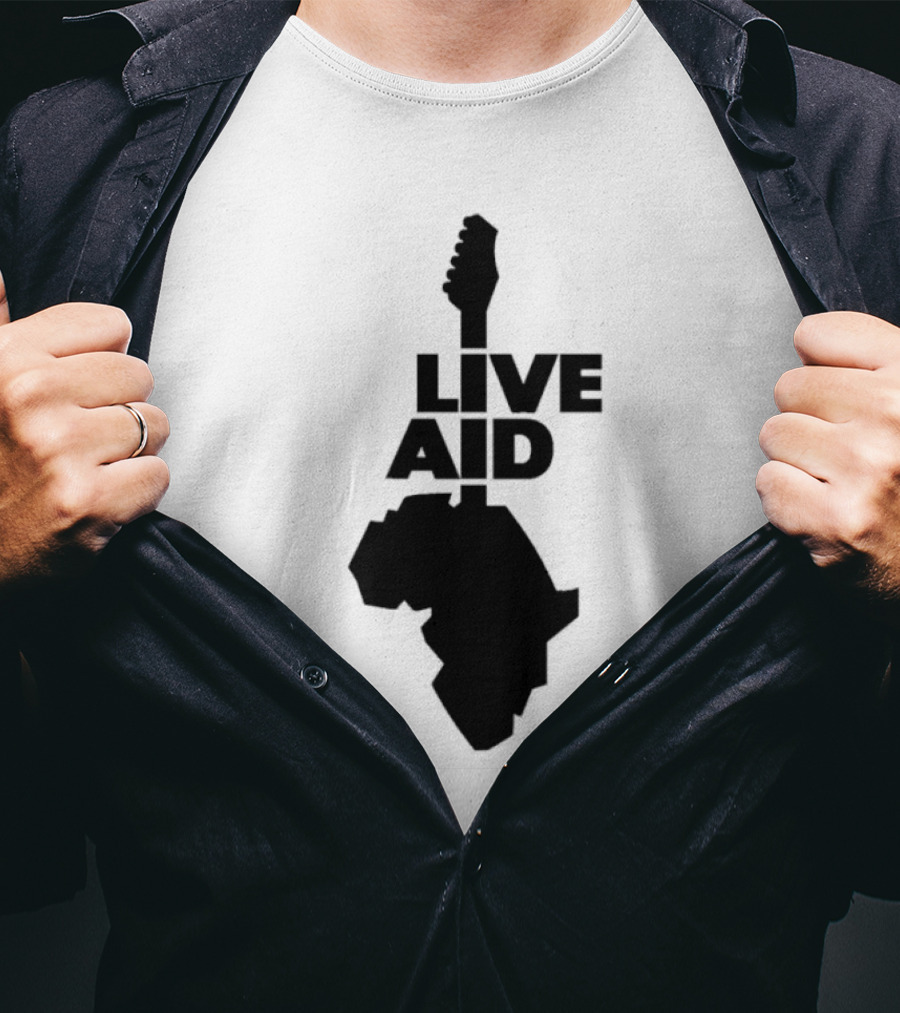 Live Aid Guitar Africa T-Shirt