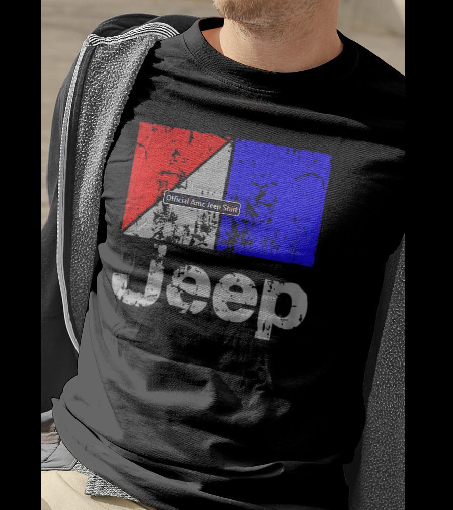 AMC Jeep Red Blue T-Shirt