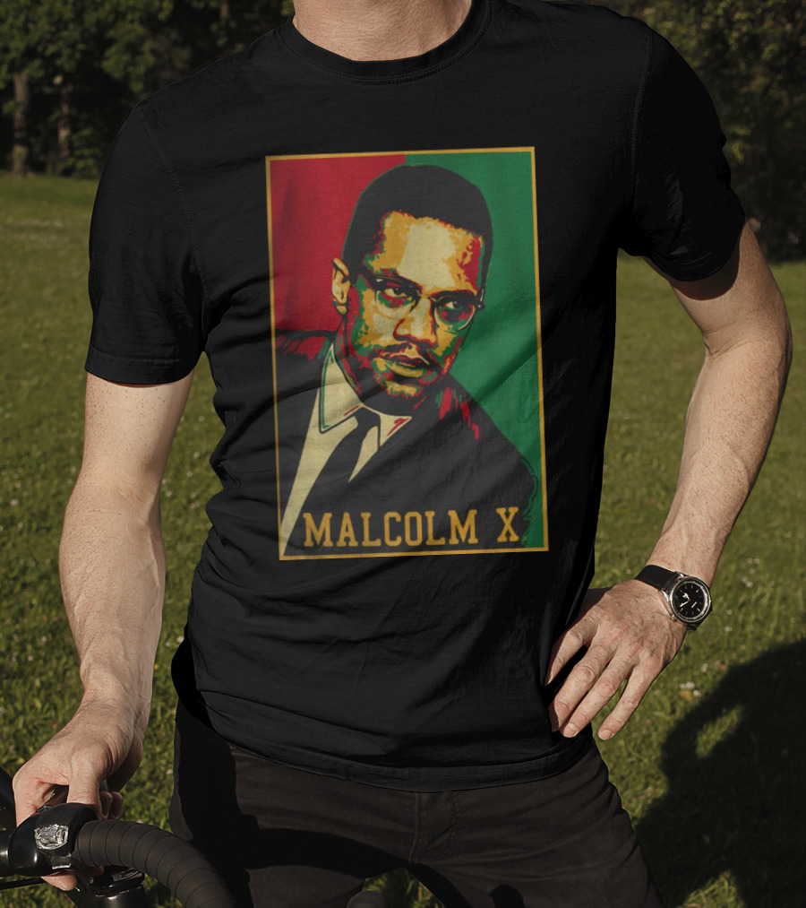 Malcolm X Red Green Black T-Shirt